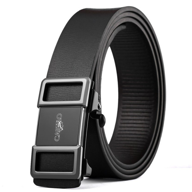 Cartelo  Black Leather Ratchet Belt MWY84312